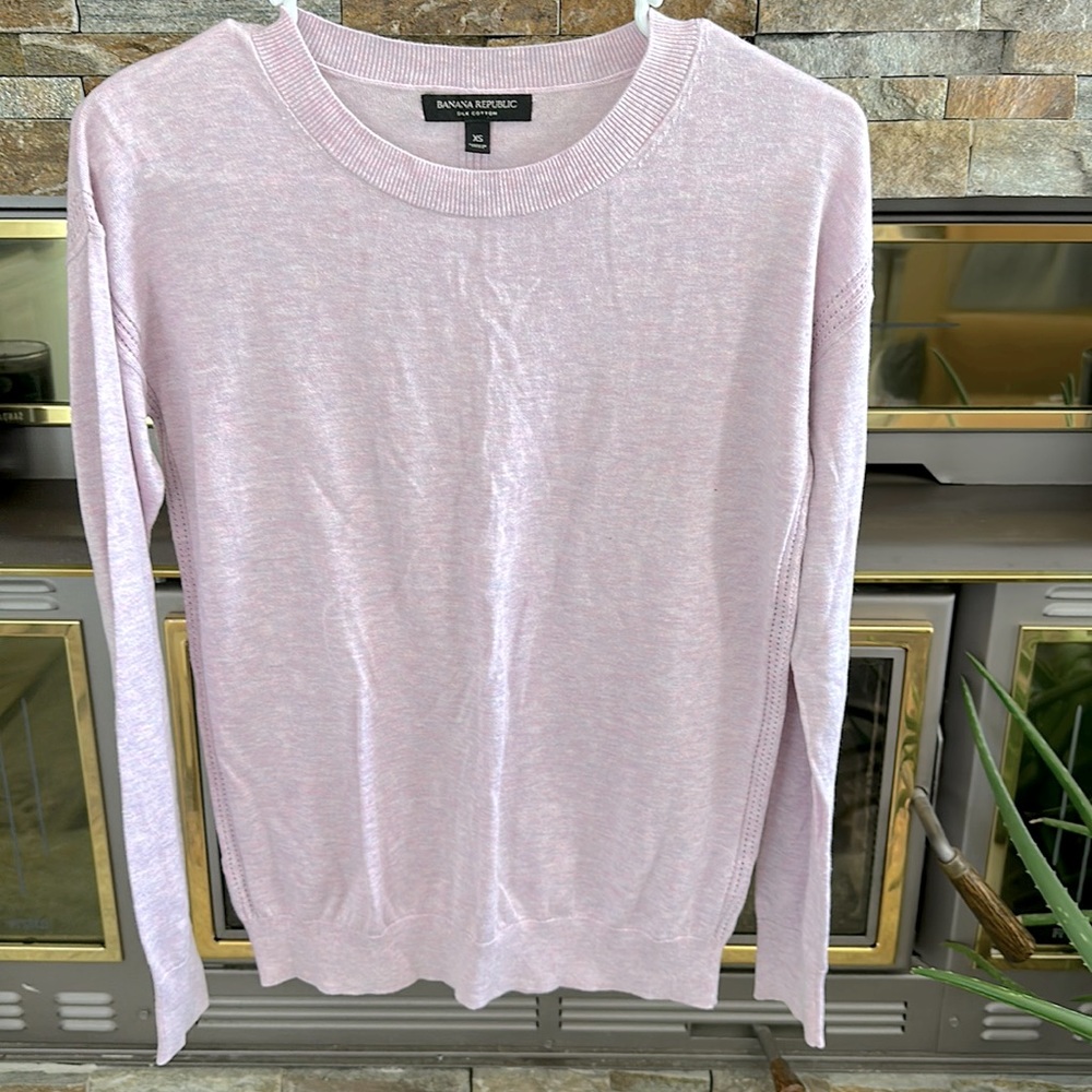 Silk Cotton Pinkish Swetater
